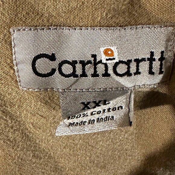 Carhartt National Park Volunteer Beige Short Sleeve Shirt with Patch & Button Po - Picture 7 of 16